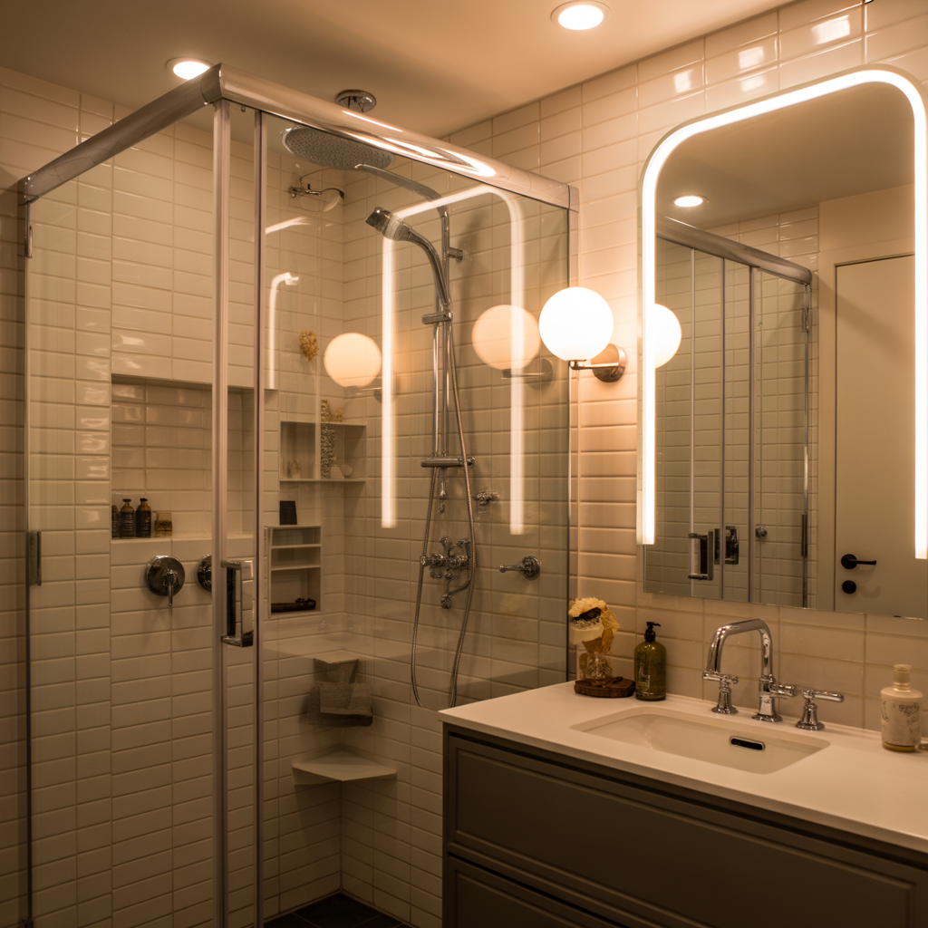 12.Badrumsrenovering vilka lampor passar bast